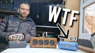 ULTIMATE BUDGET PORTABLE SPEAKER SHOWDOWN!!! JBL V DIY V TEMU.