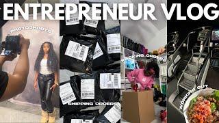 ENTREPRENEUR VLOG EP.1 | STARTING A NEW BUSINESS, PACKING & SHIPPING ORDERS, BTS PHOTOSHOOTS