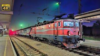 4K CABVIEW Banja Luka - Doboj (Early morning sunrise train ride - Old ŽRS 441 class ASEA locomotive)