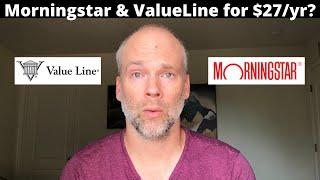 Morningstar & ValueLine Stock Screener Hack | $27/yr for BOTH?!?