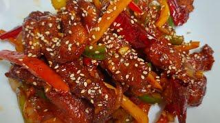 Restaurant Style  Chicken Dragon | Indo-Chinese Chicken Recipe | Starter Recipe | Riz Food Court