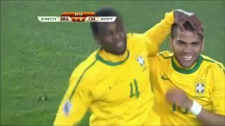  Gol Juan - Chile 0-1 Brasil, Mundial Sudáfrica 2010 #golBRAvsCHI