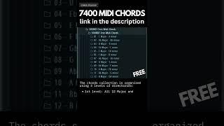 FREE MIDI CHORD PACK #shorts