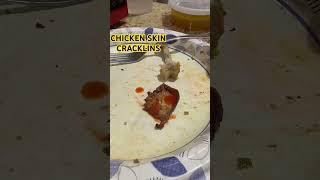 CHICKEN THIGHS SKIN MAKES GOOD ENOUGH RINDS #ASMR CRUNCH TEST