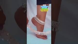 New designer beautiful silver heavy ghungharu dulhan payal, with 70% discount #jewellery #ytshorts