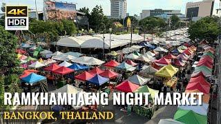 [BANGKOK] Ramkhamhaeng Night Market "Hidden Gems Thai Street Food & Halal Food" | Thailand [4K HDR]