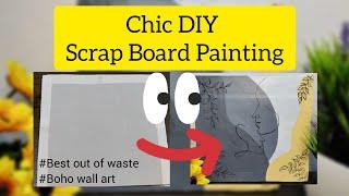 Unique DIY Painting | Wall Art Painting with Scrap | Gypsum Board | Boho Painting | DIY CRAFTS 2022