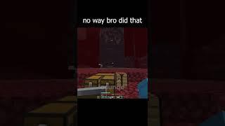 what did bro do  #minecraft #nowayijustcalledthat #gaming #thoughtiwasgonnastop #minecraftmemes