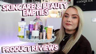 SKINCARE & BEAUTY EMPTIES - WHAT I'VE USED UP THIS MONTH | BEAUTY PRODUCT REVIEWS   MISS BOUX