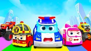 Five Little Cars Come to Rescue | Car Garage Adventure | Dinky TV