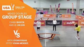 USA Teqball Tour - Los Angeles ⎟Mixed Doubles Qualifiers⎟Cs.Banyik A.Julian vs A.Gyorgydeak V.Mendes