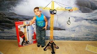 Dickie Toys Mega Crane. Огромный мега подъемный строительный кран.