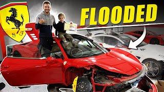 Rebuilding FLOODED Ferrari 458 with MY SON - CAR STARTS!!!