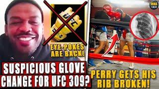 REACTIONS to SUSPICIOUS GLOVE CHANGE for UFC 309! Mike Perry Gets his RIB BROKEN; Shavkat vs. Usman