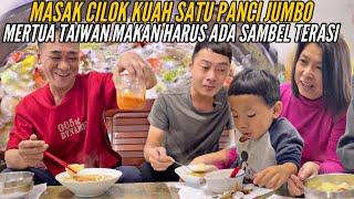 MASAK CILOK KUAH SATU KUALI JUMBO PAPA NAMBAH BER KALI”DENGAN SAMBAL TRASI