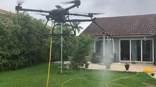 Professional aerial spraying Drone Soft Wash Roof Cleaning , LAVADO