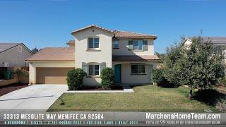 For Sale 33313 Mesolite Way, Menifee, CA 92584 Realtor's Michael & Anita Marchena