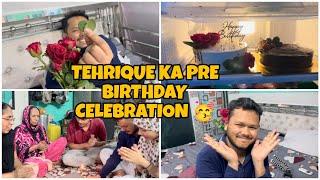 Tehrique k liye maine banaya Cake | Pre-birthday celebration vlog | Daily Vlog | Minaz and Tehriq