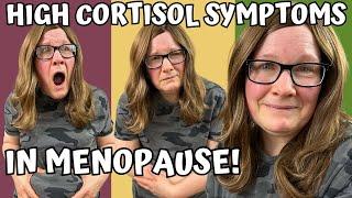 7 Menopause symptoms linked to high cortisol/Tips to lower cortisol.