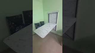 Dining table, marble cachot frame design, Rakesh interior, Hi Tech