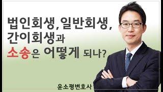 윤소평변호사와의 노잼이유-법인회생, 일반회생, 간이회생과 소송은 어떻게 되는가?