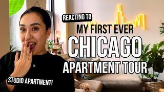 MY FIRST EVER STUDIO APARTMENT TOUR - CHICAGO