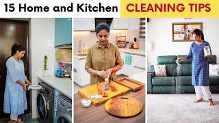 Collection of 15 Helpful Kitchen and Home Cleaning Tips | Must Try Cleaning Hacks