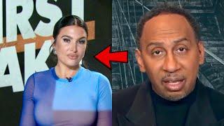 Stephen A Smith CHECKS Molly Qerim For Attitude Towards Shannon Sharpe & RG3 On First Take NY GIANTS