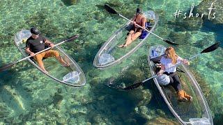 Clear kayaking on Lake Tahoe’s east shore #shorts #laketahoe