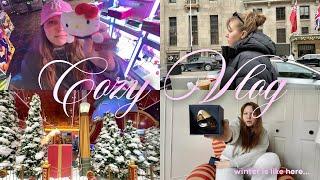 cozy chill vlog but it's snowing.... & i went to the eras tour  ⭐️