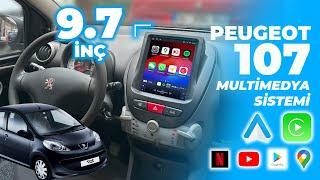 Peugeot 107 Citroen C1 (2007-2011) CarPlay ve AndroidAuto Destekli Android Multimedya Sistemi 33-060