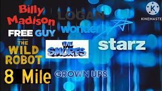 Starz (2005-2008) Logo With Random Movie Titles (Version 2)