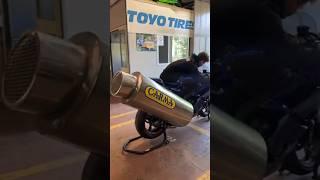 Largest modified exhaust on Earth #subscribe #ytshorts #motovlog #support