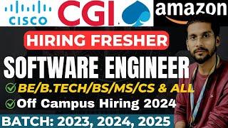 Cisco & CGI Hiring  2025, 2024 | SDE | Software jobs for Freshers 2024 | 2025 2023,2022,2021,2020