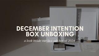 December Intention Box Unboxing | The Archival Box | Cloth & Paper