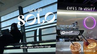 travel vlog  first solo trip, cafe hopping around Cebu City, airbnb tour