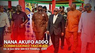 Nana Akufo Addo Commissions Takoradi Harbour New Oil & Gas Service Terminal Port