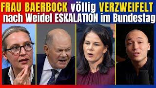 FRAU BAERBOCK VÖLLIG VERZWEIFELT nach WEIDEL-ESKALATION im Bundestag!!