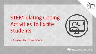 Webinar: STEM Coding Activities