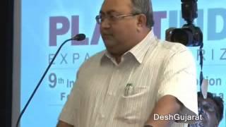 Gujarat Minister Saurabh Patel announces PlastIndia 2015 at Gandhinagar