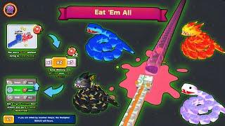 Snake Clash! Gameplay New Update – Eat Fast, Grow Huge, Crush All! #240