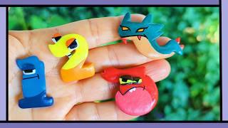 MAKING ALL NUMBER LORE 1-4 - Polymer Clay Magnet Art Tutorial