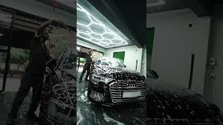 Audi's Transformation: Experience Foam Wash Magic with Detailing Titans! 