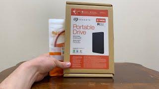 Seagate Portable 2TB External Hard Drive HDD Unboxing!