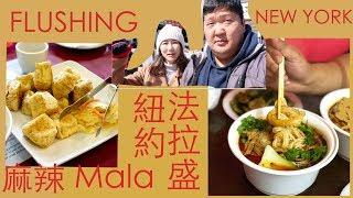 FLUSHING NEW YORK SICHUAN FOOD - GOLDEN SHOPPING MALL 紐約法拉盛黃金商場吃麻辣