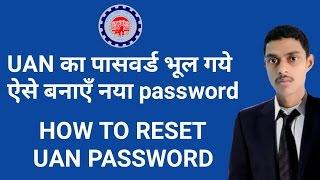Forgot uan password how to reset/change online