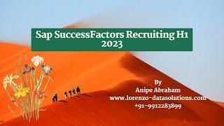 Sap SuccessFactors Recruiting H1 2023 #successfactors