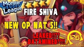 Monster Super League: FIRE SHIVA!!! DATEMINED OR LEAKED!!?? VERY STRONG!! S TIER!! NAT5 ASTROMON!!