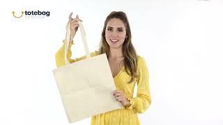 Product Video - TOB293 / Economical 100% Cotton Reusable Wholesale Tote Bags