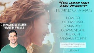 7 Things God Made a Man to Want in a Woman (Free Lesson from AGW University)